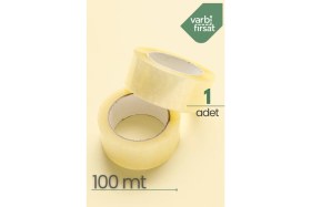 Resim VarBiFırsat Şeffaf Koli Bandı 45 mm x 100 Metre Bant 
