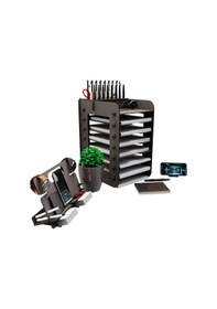 Resim Kuk Design Robinia A4 Evrak Rafı Ofis Masaüstü Organizer Set Ceviz 