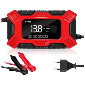Resim Mufunye "e-fast Tk-300 Akıllı 12v Akü Şarj Cihazı - Çoklu Koruma, 6a Hızlı Şarj, Tüm Kurşun Asit Aküler İçin" 