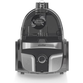 Resim Simfer Toz Torbasız Yatay Süpürge Clean Power S4 Silver/gri Sk-6300 