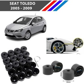 Resim Otozet - Seat Toledo Bijon Civata Kapağı Siyah Renk 20 Adetli Set 17mm 1k06011739b9 