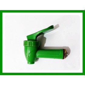 Resim Yapıtaşı Yeşil Üniversal Semaver Çaydanlık Musluğu Dıştan Dişli 