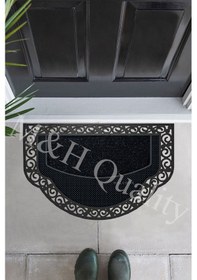 Resim Yarım Ay Modeli Welcome Hoş Geldiniz Yazlı Kapı Önü Paspası 