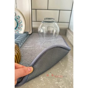 Resim Feyza Design Katlanabilir Mikrofiber Bulaşıklık, Standlı Bulaşık Kurutma Matı 