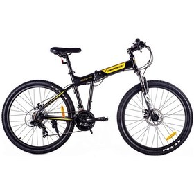 Resim Geotech Fold Up 26d 26 Jant 21vites Md 45cm Katlanır Bisiklet Mat Siyah - Sarı 