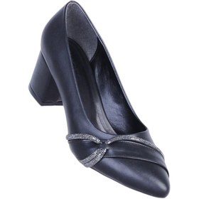 Resim Ayakcenter Pıno3 Siyah Kadın 7cm Topuklu Ayakkabı Siyah 