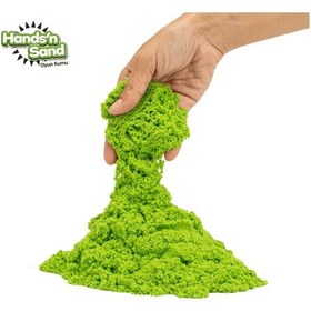 Resim Playever Hands'n Sand Doğal Kinetik Kum 2kg - 4 Renk Çok Renkli 