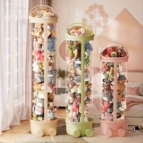 Resim 1 Adet - Şeffaf Sevimli şekilli Bebek Saklama Silindiri 111.99cm/142.01cm /172,01 cm, Kapaklı Peluş Oyuncak, Çocukların oynadığı eşyalar ve Koleksiyon Eserlerini sokmaya uygundur. Tahta Toz Geçirmez Tasarama, Modern Ev Dizaynı İkili Depolamalık Sandik Oturağı, 125x60mm, 2 adet, 3 boyutlu 