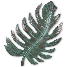 Resim Pazly Yeşil Demir Yapay Yaprak, El Yapımı Duvar Dekoru - Ev, Ofis, Düğün İçin 28x41cm Nt-hs05 Nt-hs05 