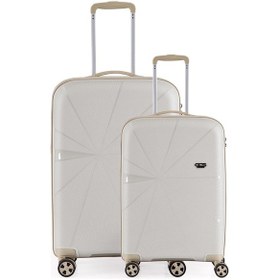 Resim Ççs 5264 Büyük Kabin 2 Li Valiz Seti Mor 