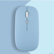 Resim Sneezy Apple Macbook Şarj Edilebilir Sessiz Mouse Bluetooth + 2.4Hz Wifi Kablosuz Mouse Fare 