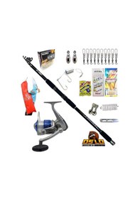 Resim Okuma Sea Power 5000 Oslo Black Fight 360cm 100-200gr Profesyonel Surf Kıyı Olta Takımı Seti 
