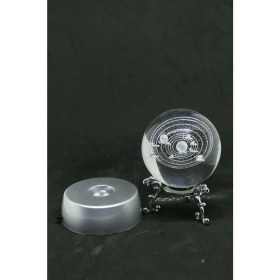Resim Mobgift Standlı ve Işıklı Güneş Sistemi Cam Küre 