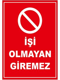 Resim Işi Olmayan Giremez Levhası - Dekote Malzeme 25x35cm 