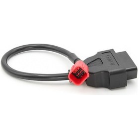 Resim Ila 16 Pin Motosiklet Obd Adaptörleri Obd2 Teşhis Kablo Uzatma Konnektörleri Honda Yamaha Suzuki Benellı Beyaz 