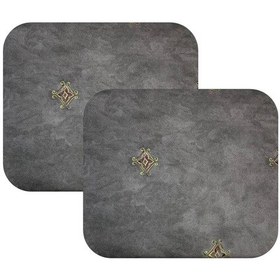 Resim Knsz oturma minderi 2 li zengin&mağrur&uslu gri işlemeli kumaş tel bar sandalyesi için 