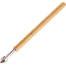 Resim Pogo Pin P75-e2 100 Adet Set Altın Kaplama Yaylı Test Probu Pim 1.3mm Konik Kafa 