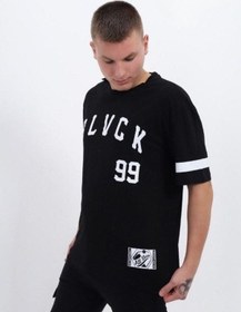 Resim Çocuk Harf Baskılı Tshirt-14613 SIYAH 