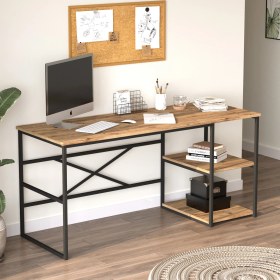 Resim Yurudesign Voyage Metal Çalışma Masası Raflı 160CM VG28-A Çam 