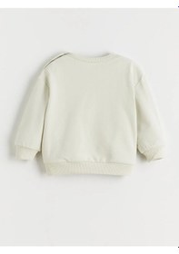 Resim Lc Waikiki Yeşil Baskılı Erkek Bebek Sweatshirt Ve Eşofman Altı 