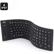 Resim Ja-11 108-klavye Katılabilir Silikon Bluetooth Klavye 