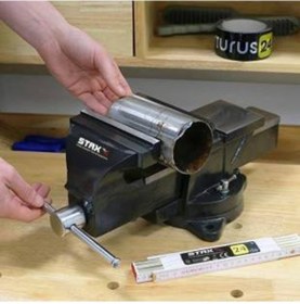 Resim Staxx Power 125mm 5'' Dönerli Taban Çelik Masa Mengenesi 