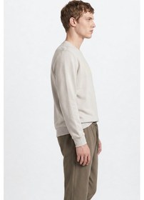 Resim Altınyıldız Classıcs Erkek Acık Grı Pamuklu Standart Fit Normal Kesim Bisiklet Yaka Sweatshirt Açık Gri 