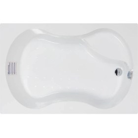 Resim Lodi Oturmalı Mini Dikdörtgen Küvet 130x80, H43 (Gövde + Metal Ayak + Ön Panel) 