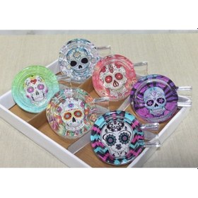 Resim Büro Ev Ofis Dekoru İçin Cam Dizyan Puro Kül Tablası Küllüğü 