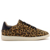 Resim Derimod Kadın Taba Bağcıklı Desenli Süet Deri Sneaker 24wfd3709w2 