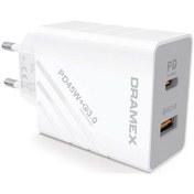 Resim Dramex Dpq45b Platınum Usb+type-c Dual Port Pd 45w Süper Hızlı Şarj Adaptörü 