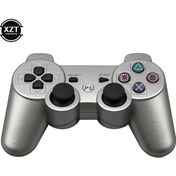 Resim Gümüş-kablosuz Bluetooth Uyumlu Gamepad Joystick Ps3 Oyun Denetleyicisi Oyun Konsolu Playstation 3 Joypad Oyun Aksesuarları 
