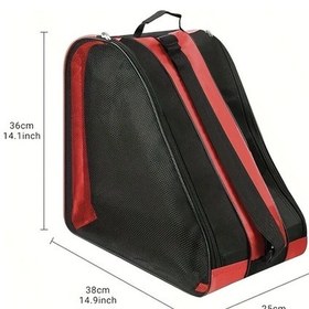 Resim Dashanshop Universal Taşınabilir Paten, Peacock Blue Kalın Paten Çantası Toptan Tavuskuşu Mavisi 