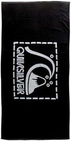 Resim Quiksilver Freshness üniseks plaj havlusu, siyah, tek boy. 
