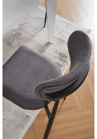 Resim Evdemo Polo Metal Tekli Mutfak Yemek Masası Sandalyesi Antrasit Antrasit 