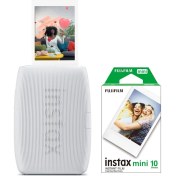 Resim Instax Mini Link 3 Beyaz Akıllı Telefon Yazıcısı ve 10'lu Mini Film 