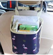 Resim Novahub Araba Koltuğu Arkası Pembe Şeker Çöp Kutusu & Saklama Çantası Pembe Şeker 