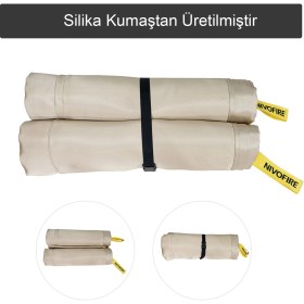 Resim Nivofire Beta-DIN SPEC 91489 Sertifikalı Elektrikli Araç Yangın Battaniyesi 6X8M 