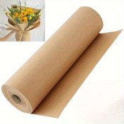 Resim 1 Rulo Kraft Kağıt 38cm x 500cm (14.96in x 196.85in) - Sağlam Kahverengi Yüksek Kaliteli Hediye Paketi, Taşınma ve Boyama Kağıdı, Dayanıklı & Geri Dönüştürülebilir, El İşi Malzemeleri, Tuval Destek Kağıdı, Çok Amaçlı Sarım, Çevre Dostu Materyal 
