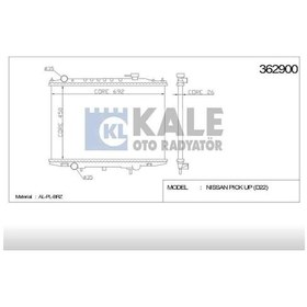 Resim Radyatör Su Pıckup 02 Yd25 / D-22 4x4 26mm M-t Brazıng 