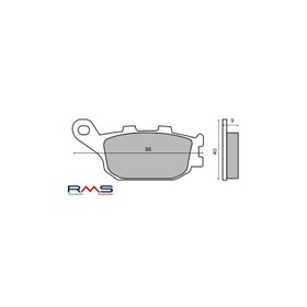 Resim Rms 0930 Organik Fren Balatası 