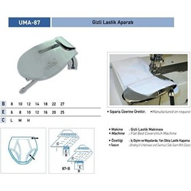 Resim Uma Gizli Lastik Tek Katlama Aparatı 10X12/ Uma-87 