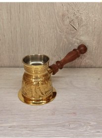 Resim Pirinç Cezve Ağzı Dar 3.25 İnç Sarı 