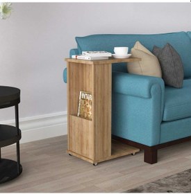 Resim Modilayn Ata Gazetelik- Dergilik- Servis Tekerlekli C Yan Sehpa. N11.2684 