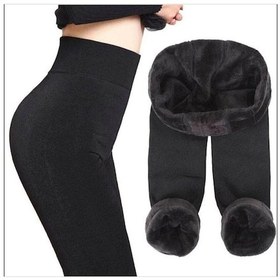 Resim Vienetta Yüksek Bel Içi Peluşlu Termal Tayt 7000Siyahl/Xl Siyah 