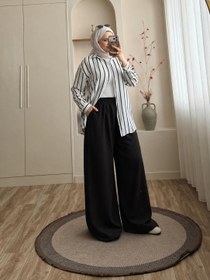 Resim Krep Pantolon - Siyah / 1 