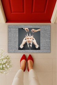 Resim Dormot Çok Amaçlı Dijital Baskı Dolar&Euro Satranç Karşılaşması İç ve Dış Mekan Paspası 