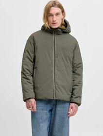 Resim Jack & Jones Jjebrook Reversıble Erkek Çift Taraflı Mont Yeşil 12278780 Çok Renkli 