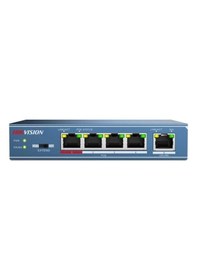 Resim Hikvision Ds 3E0105P E/M 4 Port Poe 1 Port Uplink Poe Switch 