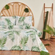 Resim Nuvomon Palm Tek Kişilik Nevresim Takımı - Yeşil 
